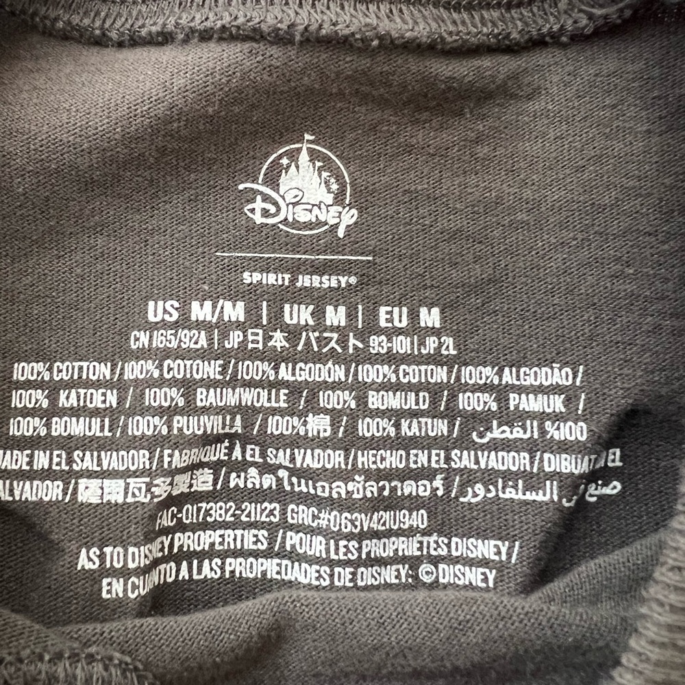 2021 Walt Disney World Gray Black Plaid Mickey Spirit Jersey - Picture 2 of 3